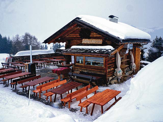 Mountain huts like the Gostner Schwaige offer the best dining.