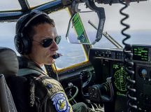 U.S. Air Force Lt. Col. Kyle Gauthier, 37th Airlift Squadron C-130J Super Hercules aircraft pilot, flys a C-130J over Germany, July 18, 2023. The 37th Airlift Squadron is home to 14 C-130Js and has provided tactical airlift capabilities for more than 80 years. (U.S. Air Force photo by Staff Sgt. Megan M. Beatty)