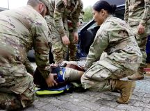 NIEDERSTETTEN, Germany – Soldiers from U.S. Army Health Clinic (USAHC) Ansbach participated in a valuable and realistic joint training exercise with the Bundeswehr's Transport Helicopter Regiment 30 "TAUBERFRANKEN” and German firefighters during a medical emergency response exercise in Niederstetten, Germany, June 20. This collaborative training event provided a unique opportunity for the U.S. and German medical teams to enhance their skills and proficiency in a combined environment. (Courtesy Photo)