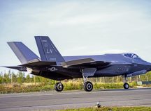 A U.S. Air Force F-35 Lightning II aircraft assigned to 48th Fighter Wing RAF, Lakenheath, U.K. lands during exercise BAANA 2024 on Hosio Highway strip, Ranua, Finland, Sept. 4. During the exercise two F-35 aircraft demonstrated landing and take off operations on a highway strip in Finland to practice Agile Combat Employment which increases the ability of our collective partners to collaborate and operate in a joint, high-intensity environment, improve readiness, responsiveness and interoperability. (U.S. Air Force photo by Airman 1st Class Tabatha Chapman)