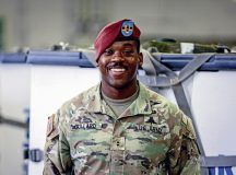 U.S. Army Chief Warrant Officer 2 Melvin Bullard, airdrop systems technician, 5th Quartermaster Theater Aerial Delivery Company, 16th Sustainment Brigade, poses for a photo at Eindhoven Airport, Eindhoven, Netherlands, on September 12, 2024. Bullard was selected to be highlighted during Falcon Leap 24 by the 21st Theater Sustainment Command. Falcon Leap 24 (FALE 24) is a Royal Dutch Military led, multinational, joint technical airborne exercise designed to enhance interoperability of participating NATO airborne forces and aircrews in personnel and equipment parachuting operations in Arnhem, Netherlands from 9-20 September 2024. Falcon Leap is NATO's largest technical airborne exercise which will also include ceremonies commemorating the 80th anniversary of Operation Market Garden. (U.S. Army photo by Spc. Samuel Signor) (U.S. Army photo by Spc. Samuel Signor)